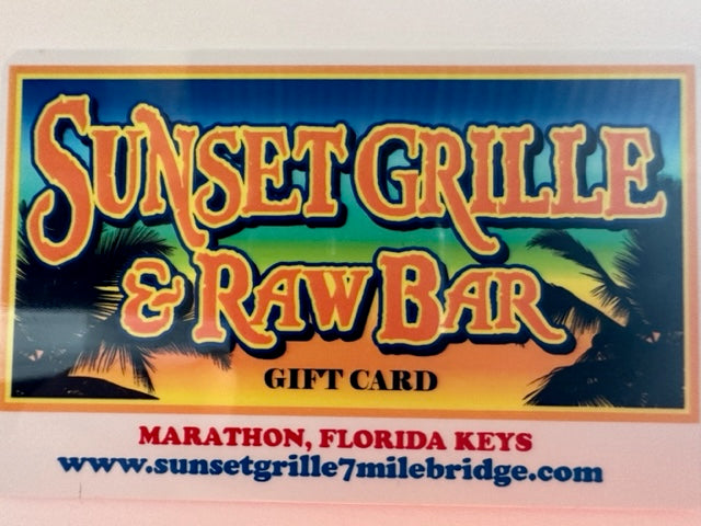 Sunset Grille Gift Card – Sunset Grille and Raw Bar Marathon