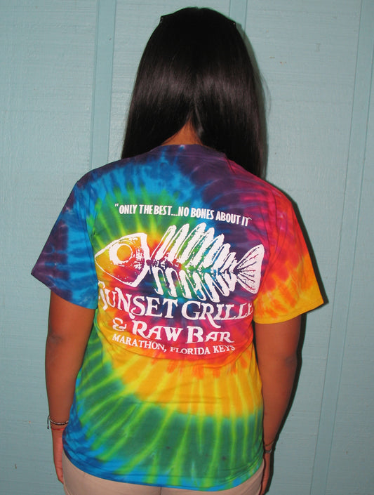 Fishbone Tye-Dye Short Sleeve