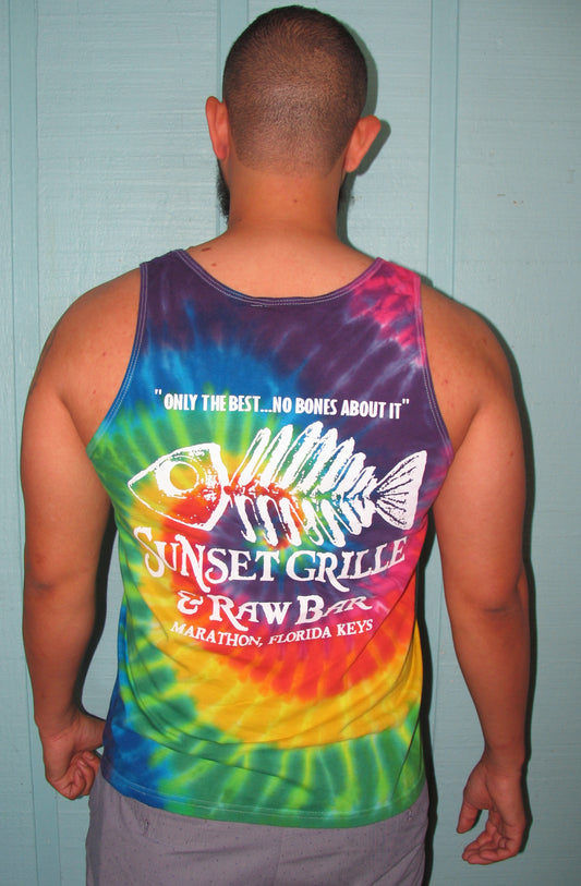 Fishbone Tye-Dye Tank Top